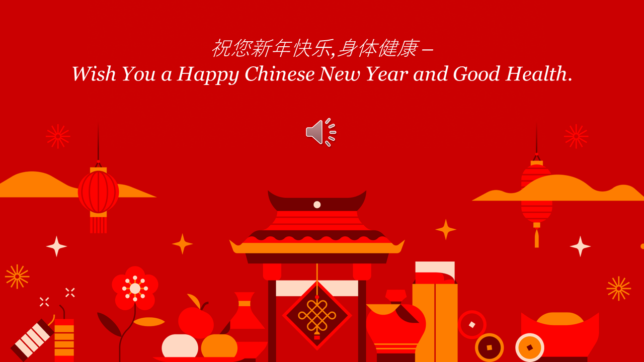 Best Chinese New Year Song For PPT Slide Template